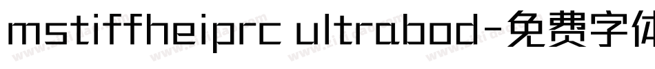 mstiffheiprc ultrabod字体转换